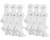 Under Armour Charged Socks - White - Medium - 6 Pairs (ZYX-2556)