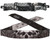 Bunkerkings Coronation 4-Point Goggle Strap & Headband Bundle - Black Skull