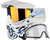 JT ProFlex Paintball Mask - LE Dynasty Dragon Black w/ 2 Lenses