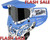 JT ProFlex Paintball Mask - LE Dynasty Dragon Blue w/ 1 Lens