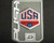Push Rubberized Velcro Patch - USA White