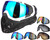 HK Army SLR Paintball Mask w/ Additional Free Lens - Tide (White/Black w/ Arctic Lens)