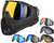 HK Army SLR Paintball Mask w/ Additional Free Lens - (Black/Black w/ Fusion Lens)
