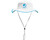 Dye Paintball Booney Bucket Hat - White/Cyan