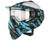 HK Army HSTL Thermal Paintball Mask - Fracture Black/Turquoise w/ Clear Lens