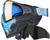 Push Unite XL Paintball Mask w/ Free Additional Smoke Lens - Infamous Blue Fade Skull