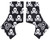 HK Army Cleat Covers - Short - Skulls Black