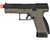 ASG CZ P-10C CO2 Airsoft Pistol - Optic Ready, Outer Threaded Barrel - Black/FDE (50314)