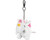 Unicorn Airsoft Stuffed Animal Keychain