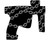 Laser Engraved Gun Design - Kiryu