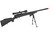 UHC Super X-9 Swat Sniper Rifle Bolt Action Airsoft Gun - Black (No External Magazine)