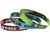 Bunkerkings Wristbands (3-Pack) - Red/Cyan/Lime