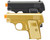 Omega Dual Spring Powered Airsoft Pistols - Black & Gold (M222GB)