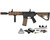 Arcturus LWT MK-II CQB 10" Sport AEG Airsoft Gun Starter Pack - Black/Tan