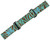 KM Paintball Universal JT Goggle Strap - Tiger (Teal & Brown)