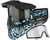 JT ProFlex Paintball Mask - Zebra Teal w/ 2 Lenses