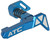 AirTac Customs Aluminum M4 Mag Release - "Shard" - Blue