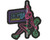 Enola Gaye Neon Stripper Rubber Patch