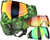 Carbon CRBN Zero GRX Paintball Mask w/ Free Storm Fan (More Coverage) - Tie-Dye Gecko