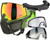 Carbon CRBN Zero GRX Paintball Mask w/ Free Storm Fan (Less Coverage) - Modcam Jungle