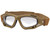 Rothco ANSI Rated Tactical Goggles w/ Clear Lens - Coyote Brown
