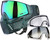 Carbon CRBN Zero GRX Paintball Mask w/ Free Storm Fan (Less Coverage) - ELMT Teal