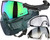Carbon CRBN Zero GRX Paintball Mask w/ Free Storm Fan (More Coverage) - ELMT Teal