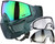 Carbon CRBN Zero GRX Paintball Mask w/ Free Storm Fan (More Coverage) - ELMT Teal