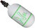 Ninja SL3 Carbon Fiber Air Tank w/ Pro V3 Regulator - 68/4500 - Matte Series White/Green