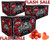 3 Cases of GI Sportz 3 Star Paintballs (6,000 Rounds Total) - Ruby Magma Shell Orange Fill ( .68 Caliber )