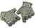 BSX Half Finger Armored Paintball Gloves - Olive