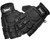BSX Half Finger Armored Paintball Gloves - Black
