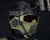 BSX Balaclava Mesh Airsoft Mask - OD Green