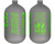 Old Hydro - HK Army Alpha Air Bottle (Bottle Only) - Air - 77/4500 - Toxic
