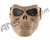 Full Skull Airsoft Mask - Mesh Goggles - Tan