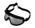 Airsoft Safety Goggles - Black/Silver Mirrored