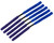 5 Pack - ANS Flex Swab Squeegees - Purple/Blue