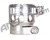 Custom Products CP Ego 07/08/09/10/11 Clamping Feed Neck - Silver
