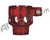 Custom Products CP Proto Rail Clamping Feed Neck - Red