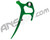 Custom Products CP PMR Ultralite Rake Trigger - Green