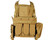 Defcon Gear 600 Denier Commando Airsoft Chest Rig Vest - FDE