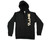 DLX Luxe Zip Up Hooded Sweatshirt - Black/White