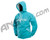 Dye Snow Hooded Sweatshirt - Aqua/White