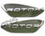 Dye Rotor Bottom Shell Logo Set - Left & Right - Olive