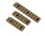 Echo1 3 Piece Metal Keymod Rail Slot Set - Tan
