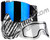 Empire E-Flex Paintball Mask - LE Zebra w/ Mirror Blue & Clear Lenses