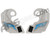 Empire EVS Ear Pieces - Grey/Cyan