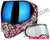 Empire EVS Paintball Mask - Nightmare Red w/ Blue Mirror & Clear Lenses