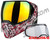 Empire EVS Paintball Mask - Nightmare Red w/ Fire & Clear Lenses