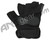 Empire Soft Back Fingerless Paintball Gloves - Black/Grey